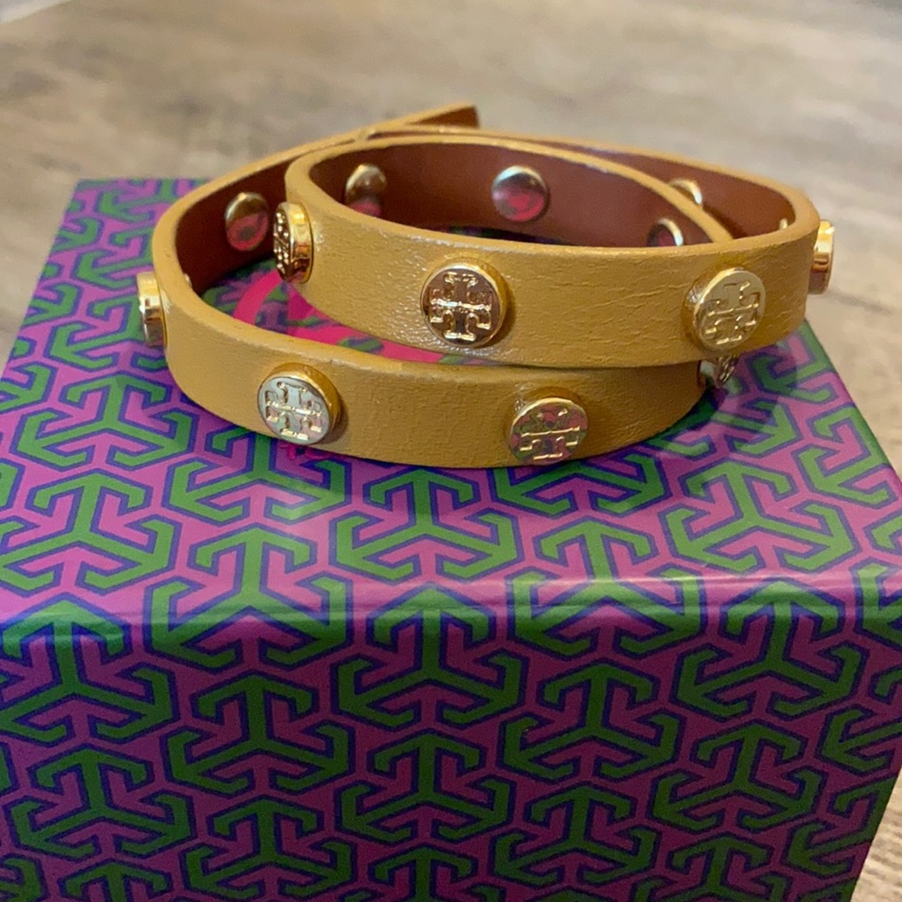 Tory Burch Double Wrap Logo Bracelet New